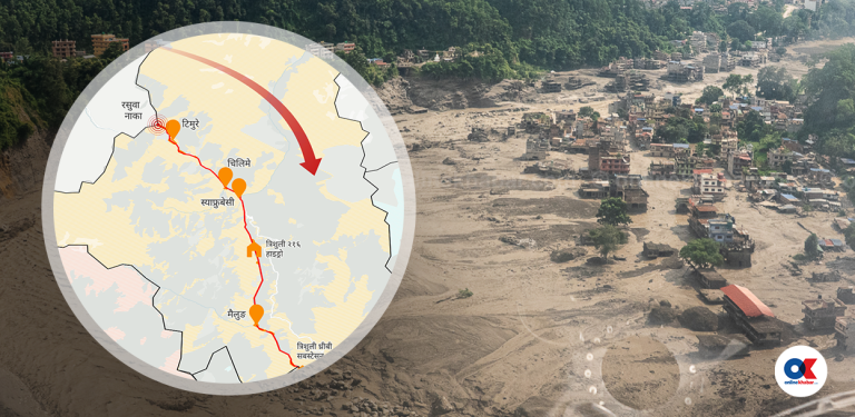 रसुवागढीमा एकाएक भयानक बाढी आउनुको कारण के होला ?