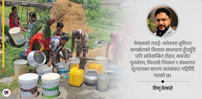 संकटमा जमिनमुनिको जल बैंक