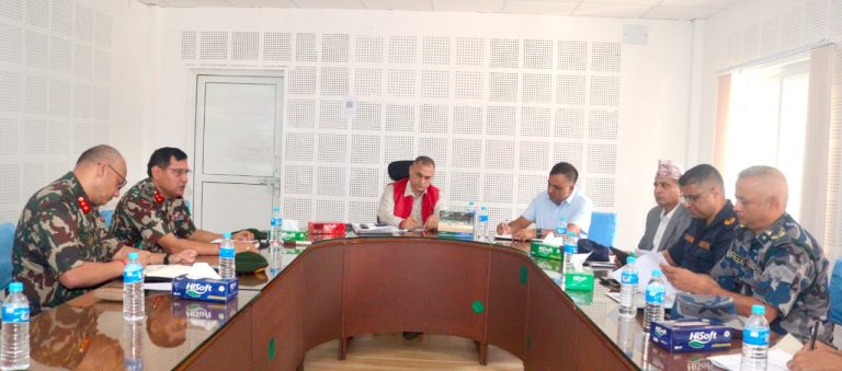 सुदूरपश्चिमका मुख्यमन्त्रीले गरे सुरक्षा निकायसँग छलफल