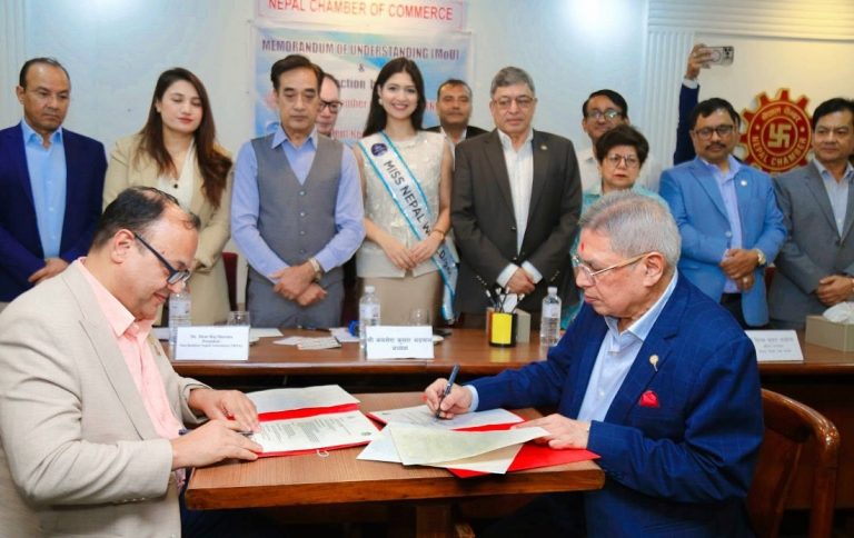 चेम्बर र एनआरएनएबीच लगानी, व्यापार तथा आर्थिक सहकार्य विस्तारमा समझदारी
