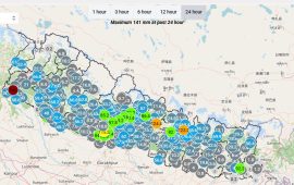 कञ्चनपुर, सिन्धुपाल्चोक, अर्घाखाँचीसँगै धादिङ र गोरखाको सीमा क्षेत्रमा धेरै भारी वर्षा