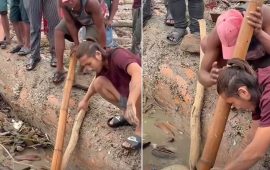शवबाट कानको मुन्द्रा निकाल्ने युवा समातिए