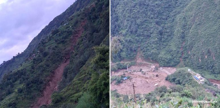 रोल्पामा पहिरो : २ जनाको मृत्यु, २ जना घाइते