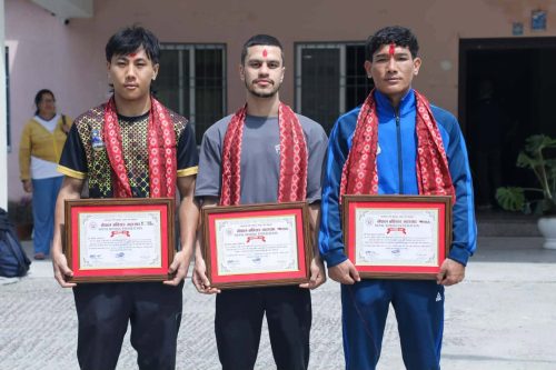 पदक विजेता चन्द्रबहादुर सहित ४ बक्सर सम्मानित