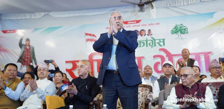 कांग्रेस इतर पक्षको राष्ट्रिय भेलामा सहभागी हुन पुगे देउवा