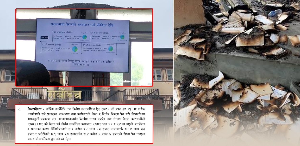 जेनजी आन्दोलनमा स्रेस्ता जले, भएन १ खर्ब ४७ अर्बको लेखा परीक्षण 