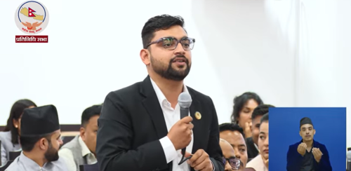 आकस्मिक समयमा चुनावको कुरा गरेपछि रास्वपा सांसदलाई सभामुखले रोके