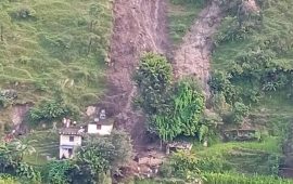 पहिरोले बाजुराको बडीमालिकामा सात घर-गोठमा क्षति