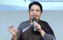 शक्ति राष्ट्रहरूको प्रतिस्पर्धाको हामी पीडित बन्नु हुँदैन : विद्या भण्डारी