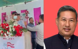 मोरङ-१ कांग्रेस अधिवेशन : पूर्वमन्त्रीले सभापतिका उम्मेदवारलाई स्टेजमै धकेले