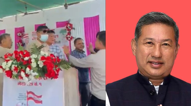 मोरङ–१ कांग्रेस अधिवेशन : जिल्ला सभापति नै हात हालहालमा उत्रिए