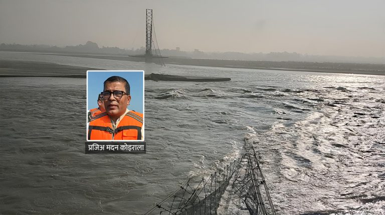 दोधारा चाँदनी जोड्ने झोलुङ्गे पुलको क्षतिबारे प्राविधिक अध्ययन सुरु