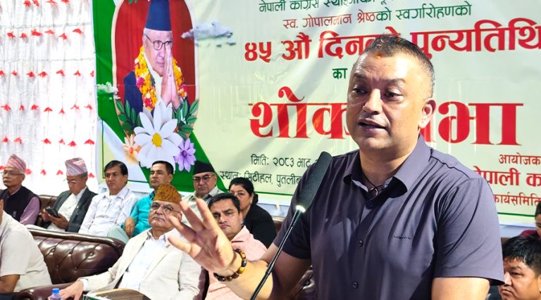 स्याङ्जा पुगेर गगनले भने– आवश्यक परे नेतृत्व छाड्न तयार छु
