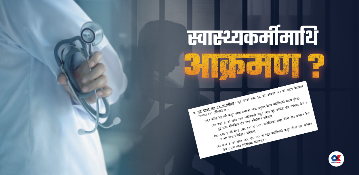 स्वास्थ्यकर्मीलाई हातपात गरे सिधै थुनामा, ५ वर्षसम्म जेल
