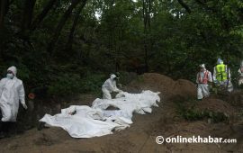 रसुवा बाढी : २८१ शव गोकर्णेश्वरमा व्यवस्थापन