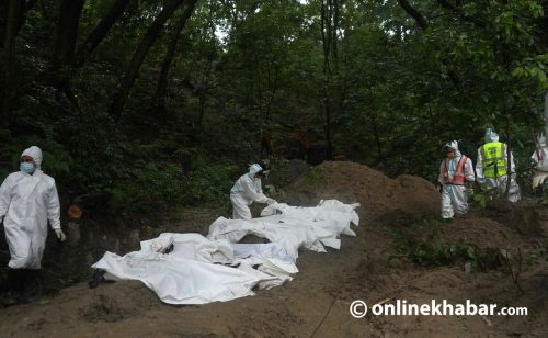 रसुवा बाढी : २८१ शव गोकर्णेश्वरमा व्यवस्थापन