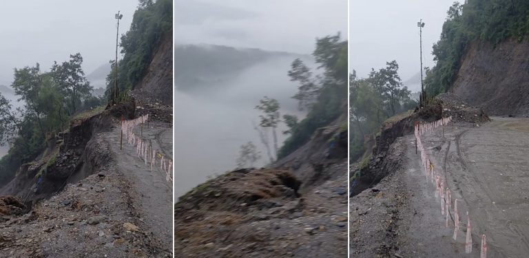 पृथ्वी राजमार्गको धादिङ खण्डमा सात ठाउँमा पहिरो