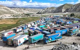 कोरला नाकामा चहलपहल, मुस्ताङ भन्सारमा कन्टेनरको ताँती