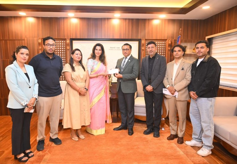 नाइमाद्वारा रसुवा बाढी प्रभावितका लागि ५० लाख सहयोग