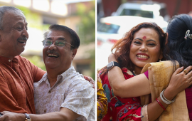 गगनले पन्छाए सबै बाधा, देउवा छाडेका नेता सानेपा पुग्दा अंकमाल र जय नेपाल