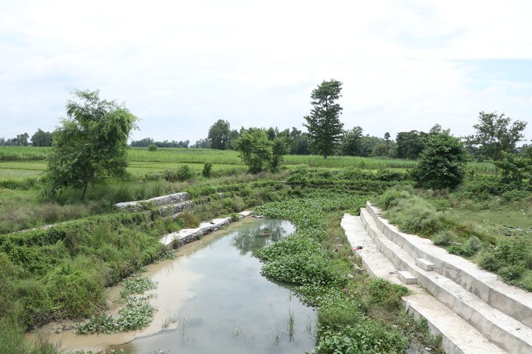 काकाकुल मधेश : सोती खोलाको मुहान अतिक्रमणको चपेटामा