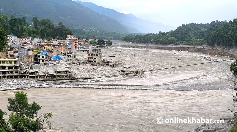 भोटेकोशी बाढी : दुई हजार भन्दा बढी घरवास पूर्णरूपमा नष्ट, नुवाकोटमा धेरै