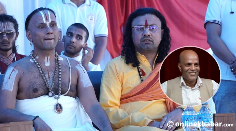 अमरेशको प्रश्न– विवादित धर्मगुरुलाई अगाडि, मन्त्रीलाई पछाडि राखेर के गर्न खोजेको ?