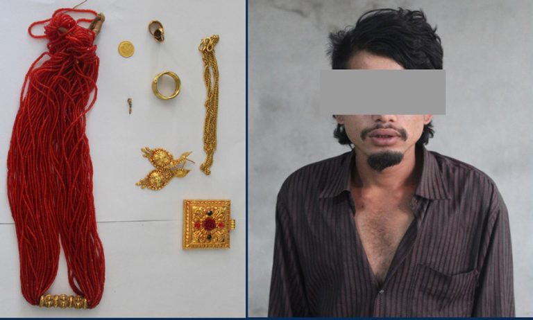 सुनका गहना चोरी आरोपमा एक जना पक्राउ