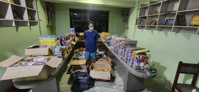 विस्फोटक पदार्थसहित काभ्रेका सुजन पक्राउ