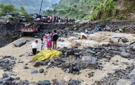 बहुला खोलामा बाढी आएपछि भेरी करिडोर अवरुद्ध