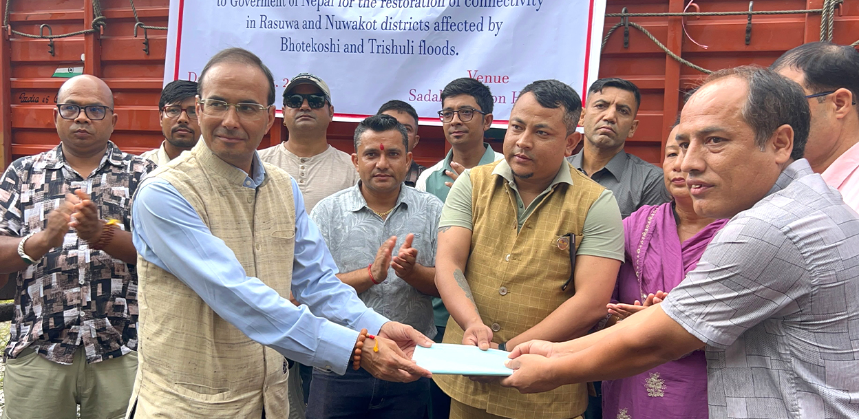 रसुवा-नुवाकोटका लागि भारतले दियो तीन बेलिब्रिज