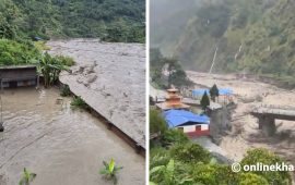 गण्डकीमा बाढी–पहिरो : १४ जनाको मृत्यु, घरहरू डुबे, केही बेपत्ता