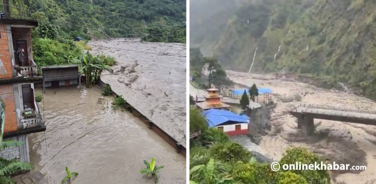 बागलुङ र म्याग्दीमा १४ जनाको मृत्यु, घरहरू डुबे, केही बेपत्ता