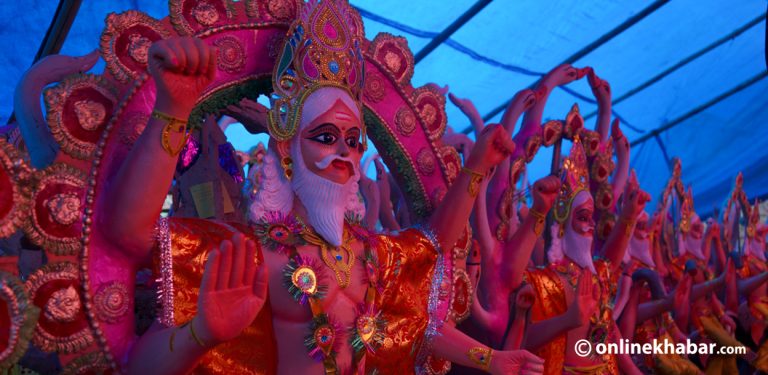 भोलि विश्वकर्मा पूजा, यसरी भयो मूर्ती साज्जावट (तस्वीरहरू)
