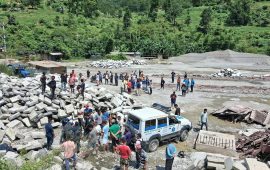 धादिङको थाक्रेमा मोटरसाइकल दुर्घटना हुँदा २ जनाको मृत्यु