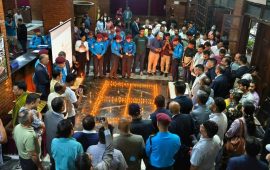 बाढीले ज्यान गुमाएकाप्रति श्रद्धाञ्‍जली अर्पण गर्दै पर्यटन बोर्डमा दीप प्रज्ज्वलन
