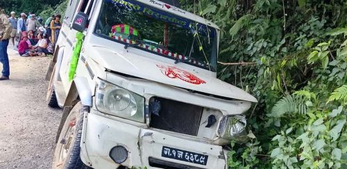 गोरखामा जिप दुर्घटना हुँदा एक जनाको मृत्यु, सात घाइते
