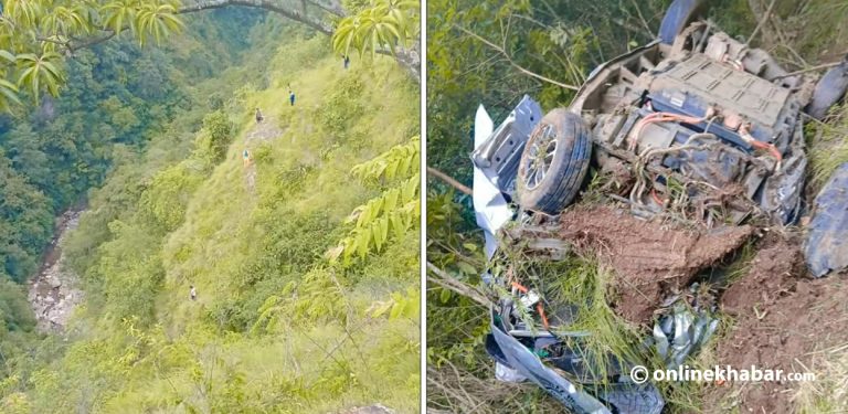मकवानपुरको इन्द्रसरोवरमा ईभी गाडी दुर्घटना, ४ जनाको मृत्यु