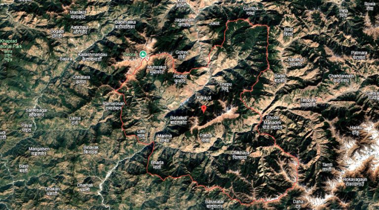 कालीकोटको शान्तिघाट खोलामा बाढी, डेढ सय परिवार सुरक्षित स्थानमा सारियो