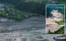 सोलेबजार तहसनहस भयो, कर्मेटारका ६२ घर जोगिए