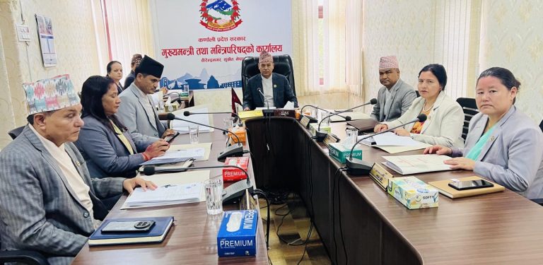 कर्णाली प्रदेशसभाको अधिवेशन अन्त्य गर्न सरकारको सिफारिस