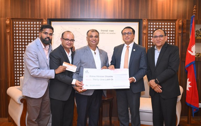 केएफसी सञ्चालक देवयानी इन्टरनेसनलद्वारा उद्धार कोषमा ३१ लाख सहयोग