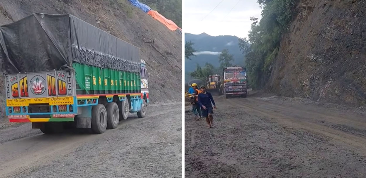 कृष्णभिरमा पहिरो पन्छाएपछि पृथ्वी राजमार्ग एकतर्फी सञ्चालन