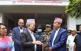 बागमतीका मुख्यमन्त्री र ललितपुर महानगर प्रमुखबीच भेटवार्ता