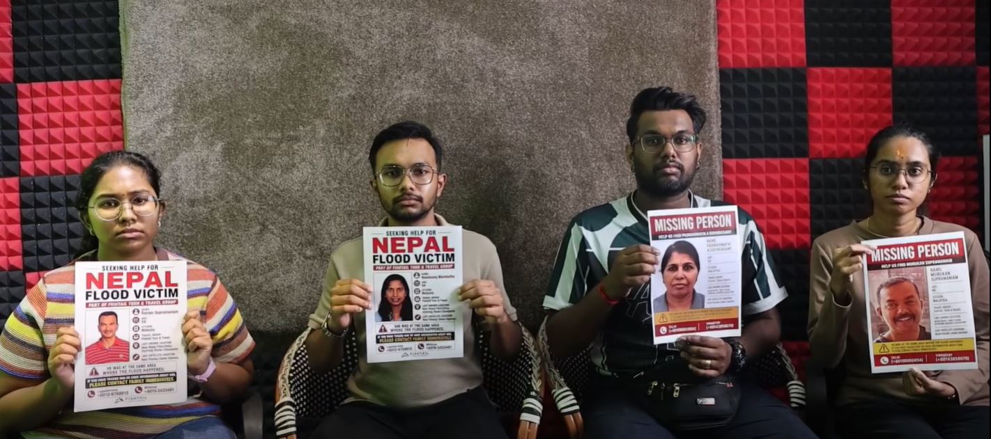 भोटेकोशी बाढीमा आमाबुबा हराएपछि आश मारेर फर्किंदै मलेसियाबाट आएका छोराछोरी