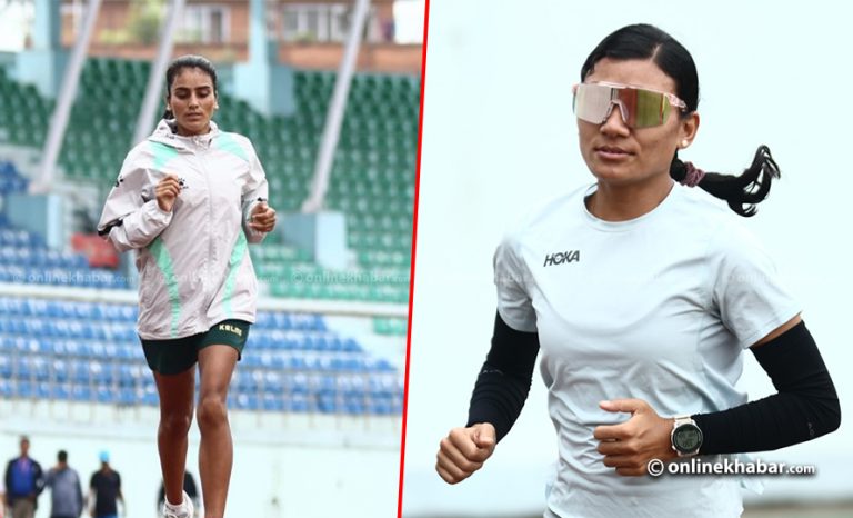 एसियन गेम्स : ५ हजार मिटर दौडमा नेपालका सन्तोषी र पूर्णलक्ष्मी पुछारमा