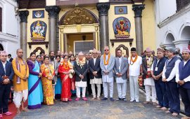 राष्ट्रपति पौडेलले गरे पशुपतिमा पूजा