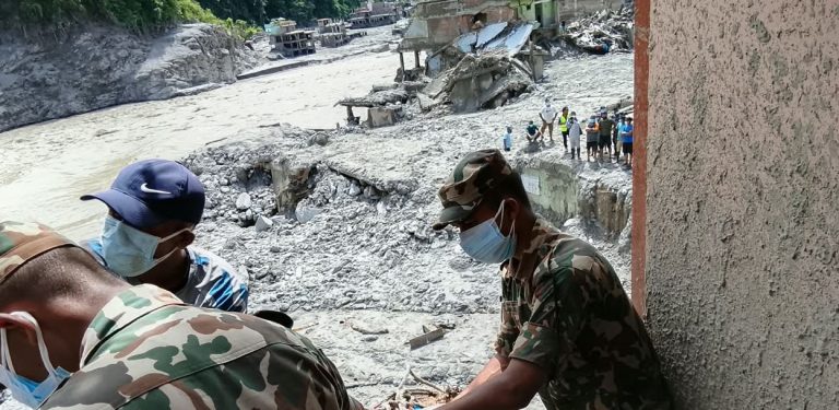 भोटेकोशी बाढीः रसुवामा १३३ शव सङ्कलन