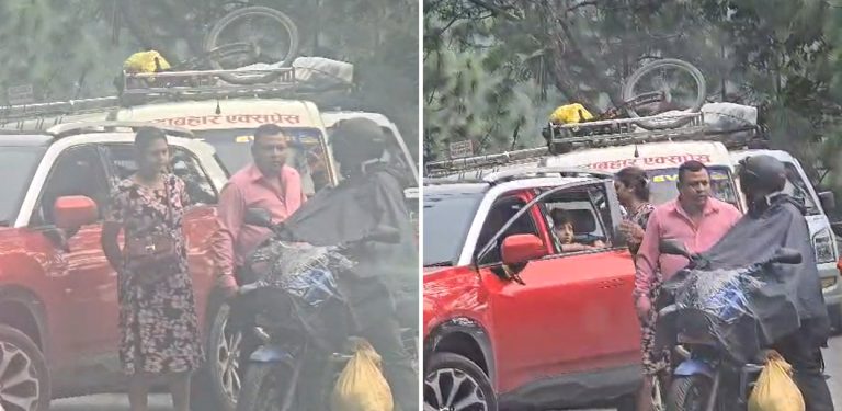 सांसदले सडकमै गाडी तेर्स्याए, प्रहरी लगाएर यात्रु समाते