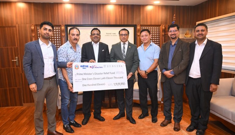 सर्वोत्तम र जगदम्बा सिमेन्टद्वारा उद्धार कोषमा १ करोड ११ लाख प्रदान